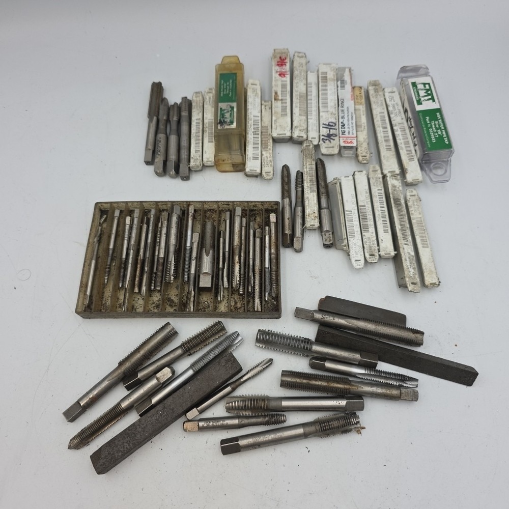 LOT Of 65 Mostly 0SG Hy-pro HSS Single End Flute Taps
